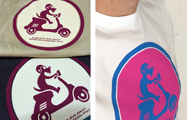 Stampa di T-Shirt (uomo, donna e bambino) personalizzate in serigrafia.